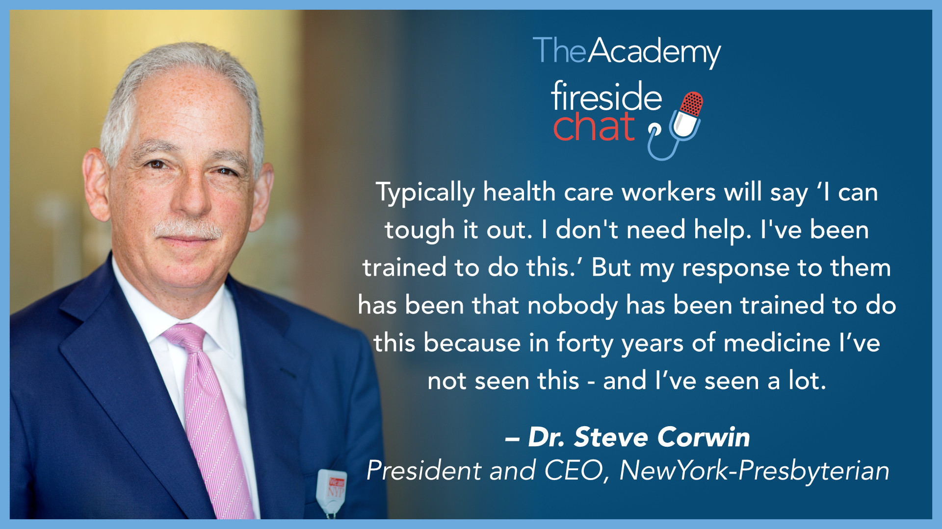 Inside NYP: Dr. Steven J. Corwin